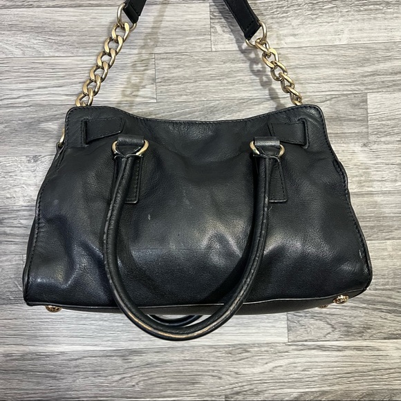 Michael Kors hamilton black leather satchel - Picture 8 of 15